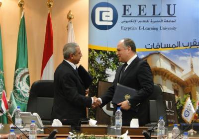 إتفاقية تعاون بين الجامعة المصرية للتعلم الإلكتروني الأهلية والأكاديمية البحرية